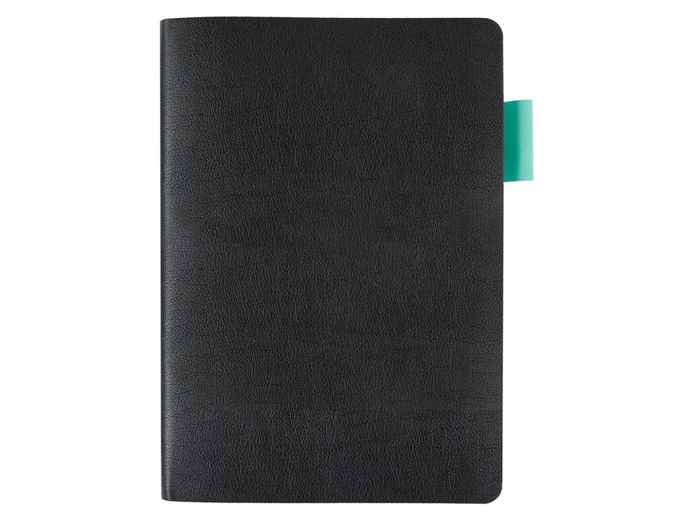 Ежедневник недатированный А5 Boston, черный (бирюзовый обрез)-3