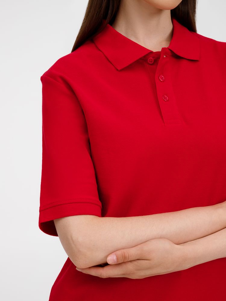 Рубашка поло унисекс Upswing, красная-7