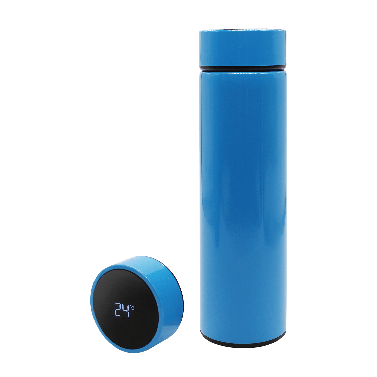 Термос Reactor с датчиком температуры (голубой)-1