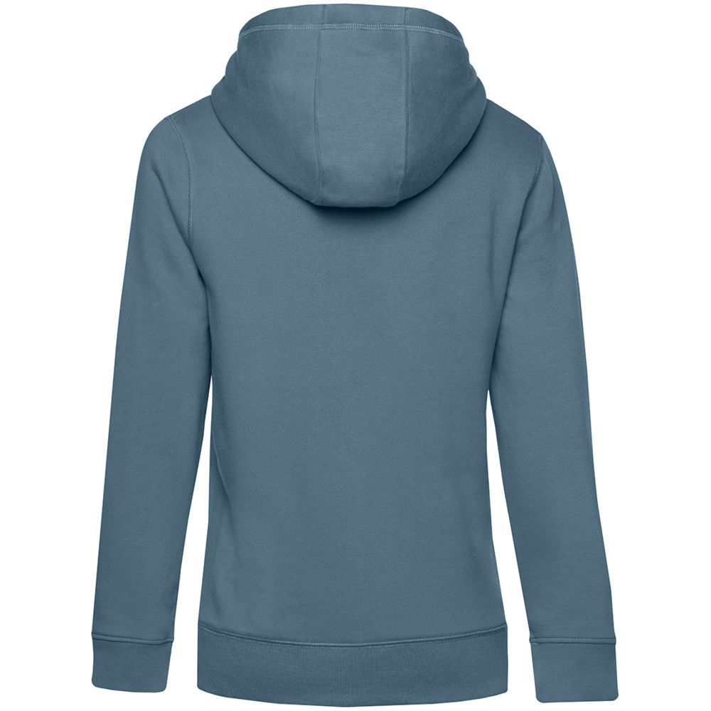 Толстовка с капюшоном женская Queen, серо-синяя-2