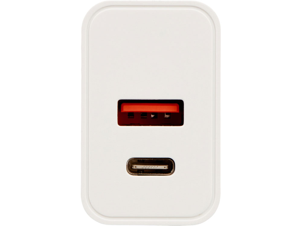 Сетевое зарядное устройство c выходами USB-A и USB-C Recharger Pro, быстрая зарядка QC/PD, 30 Вт, белый-2