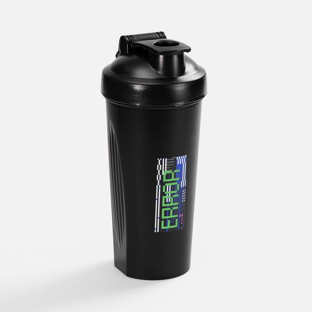 Спортивный шейкер Shake It Easy, черный-3