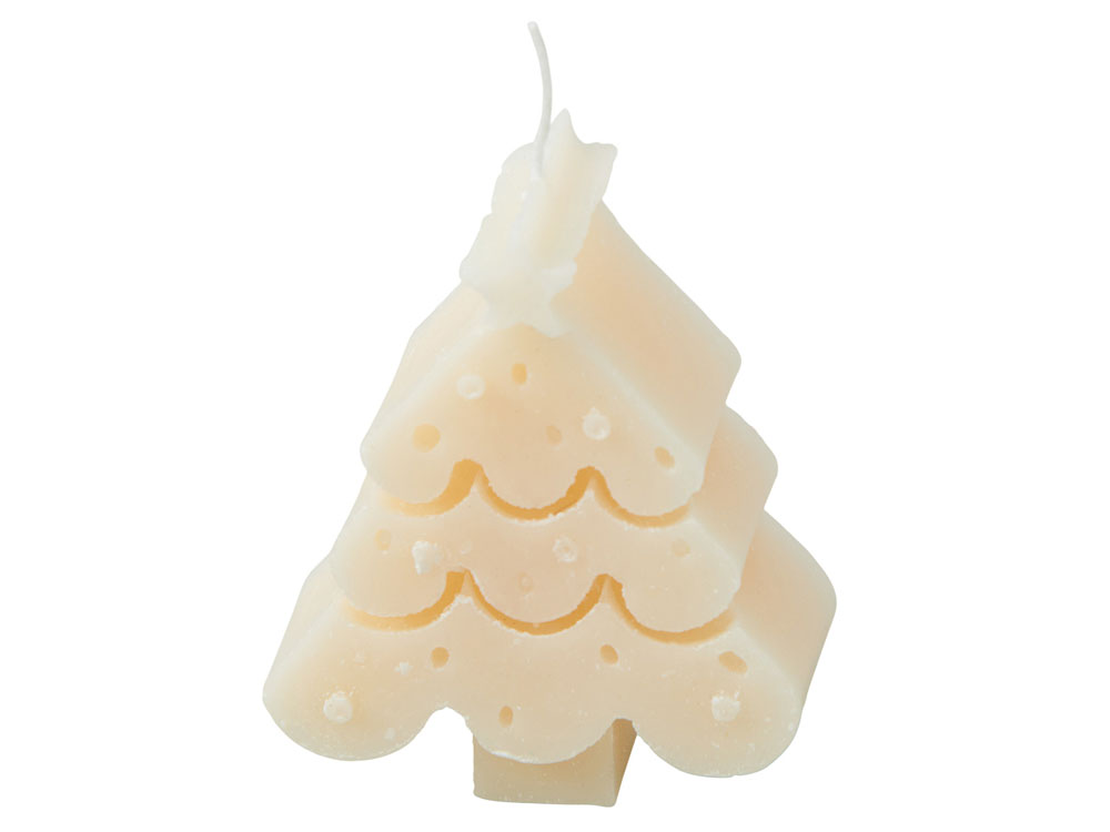 Свеча Елочка, молочный-0