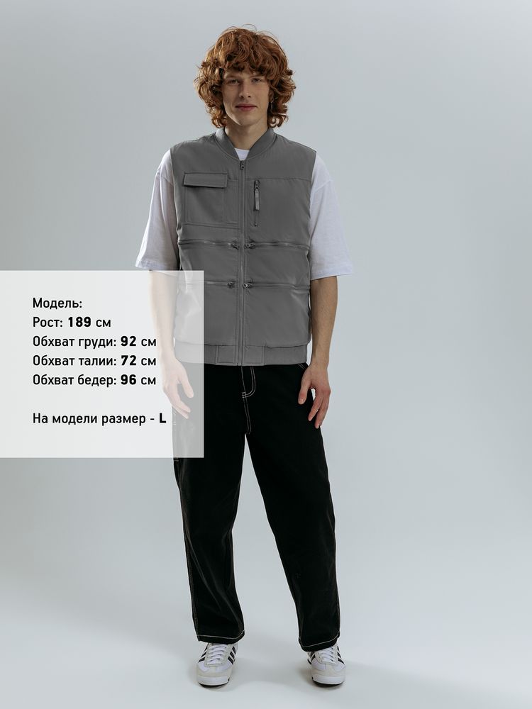 Жилет Hard Work, серый-4