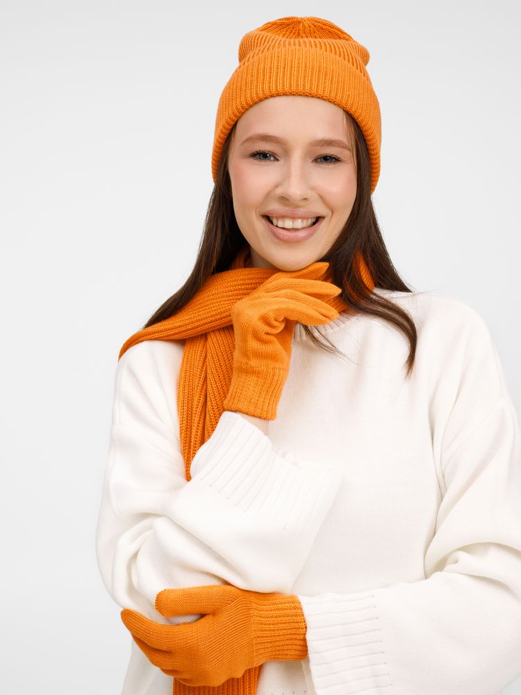 Перчатки Nobilis Mono, оранжевые (абрикос)-2