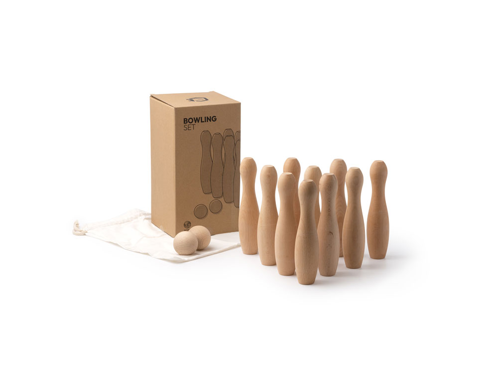 Набор для игры в боулинг VIZA, натуральный-2