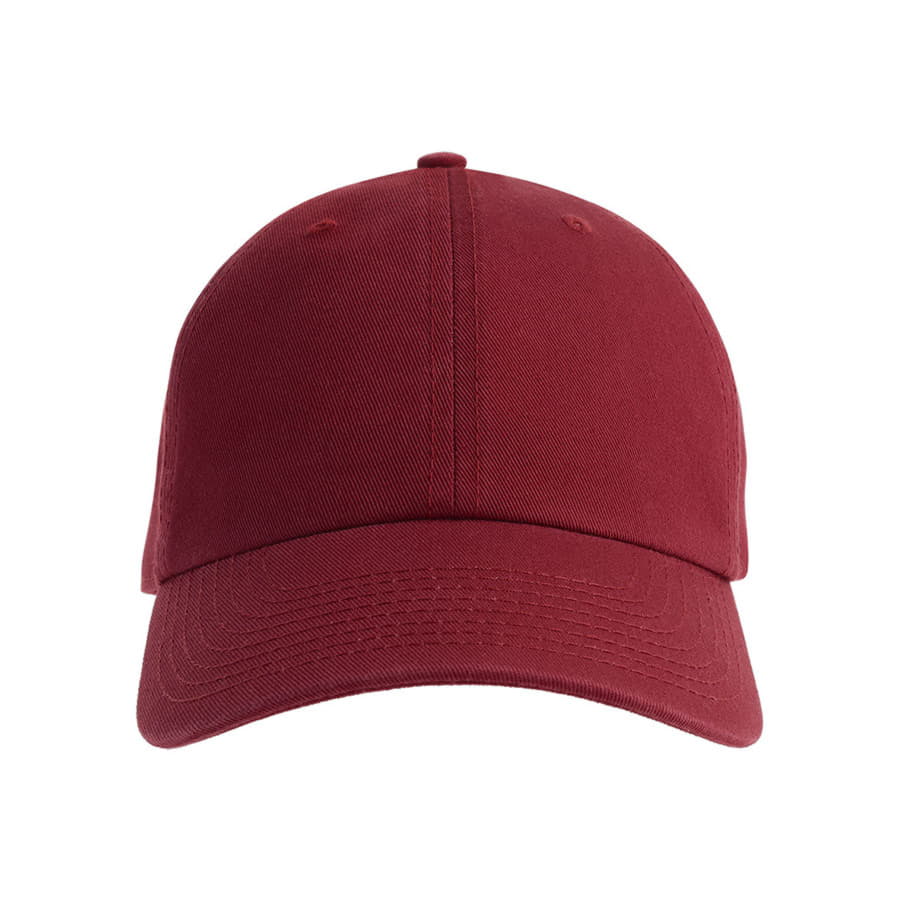 Бейсболка FRASER, органический хлопок, 6 клиньев, металлическая застежка, бордовый-1