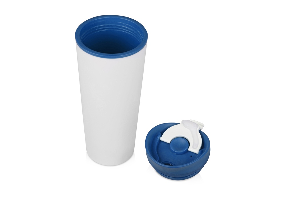Термокружка Brite 500мл, белый/синий-1