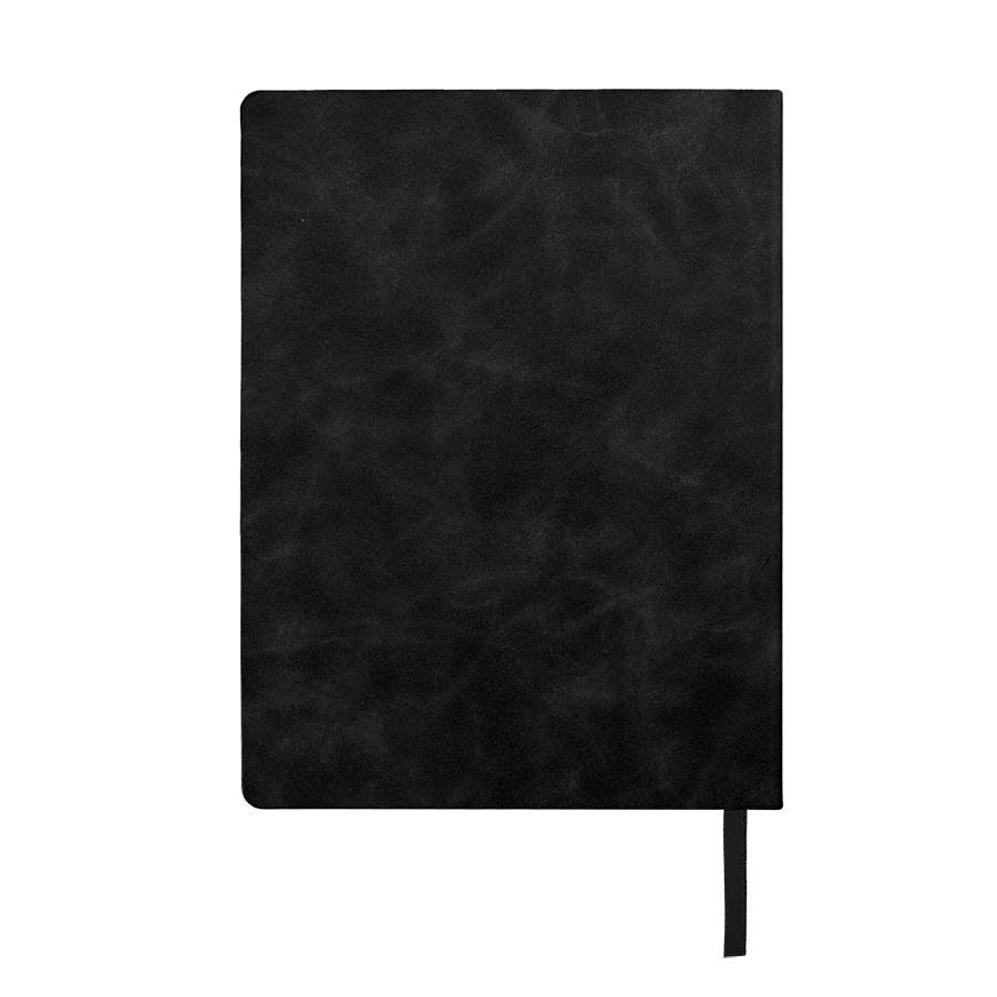 Ежедневник недатированный Solas, формат А5, с магнитом черный, кремовый блок в линейку, черный-2