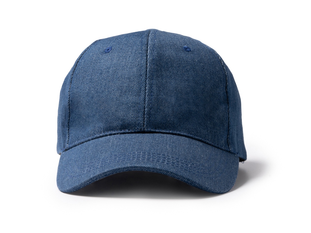 Бейсболка 6 панельная ISBUD из переработанной джинсовой ткани-4