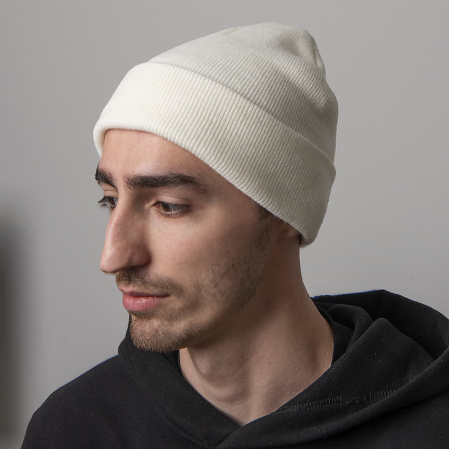 Шапка вязаная двойная ESSENTIAL, белый-3