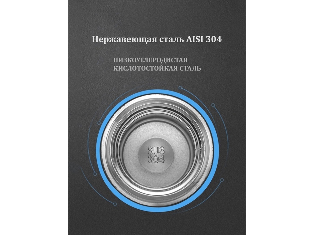 Термос с индикатором температуры LEMARK (Чёрный)-1