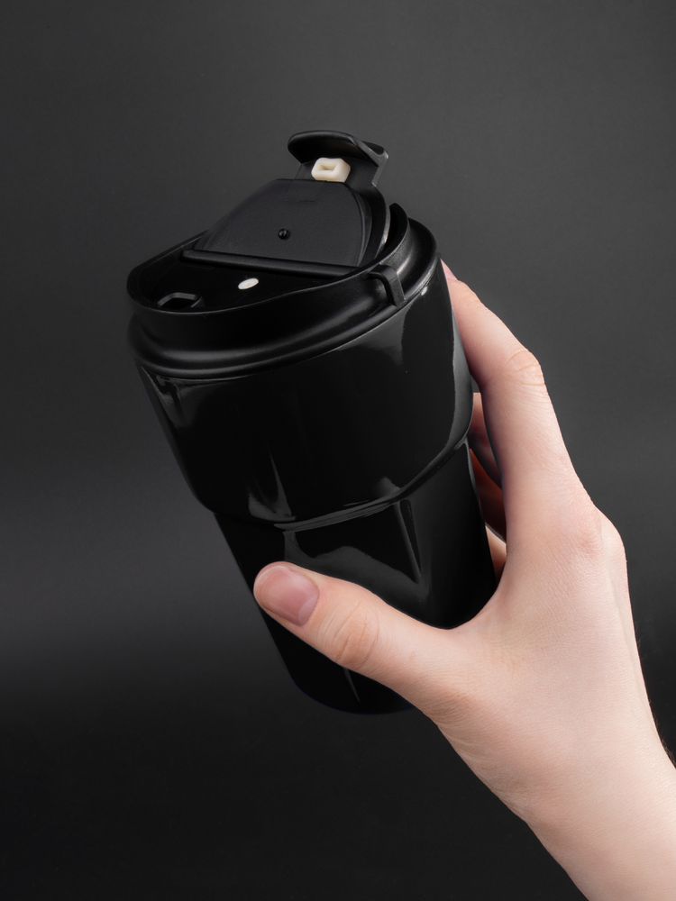 Термостакан Freshbrew, черный-4