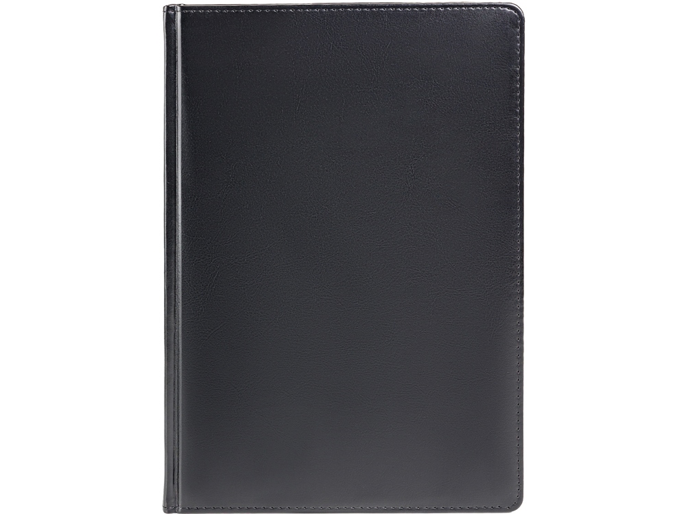 Ежедневник недатированный А4 Sidney Nebraska, черный (серебряный обрез)-1