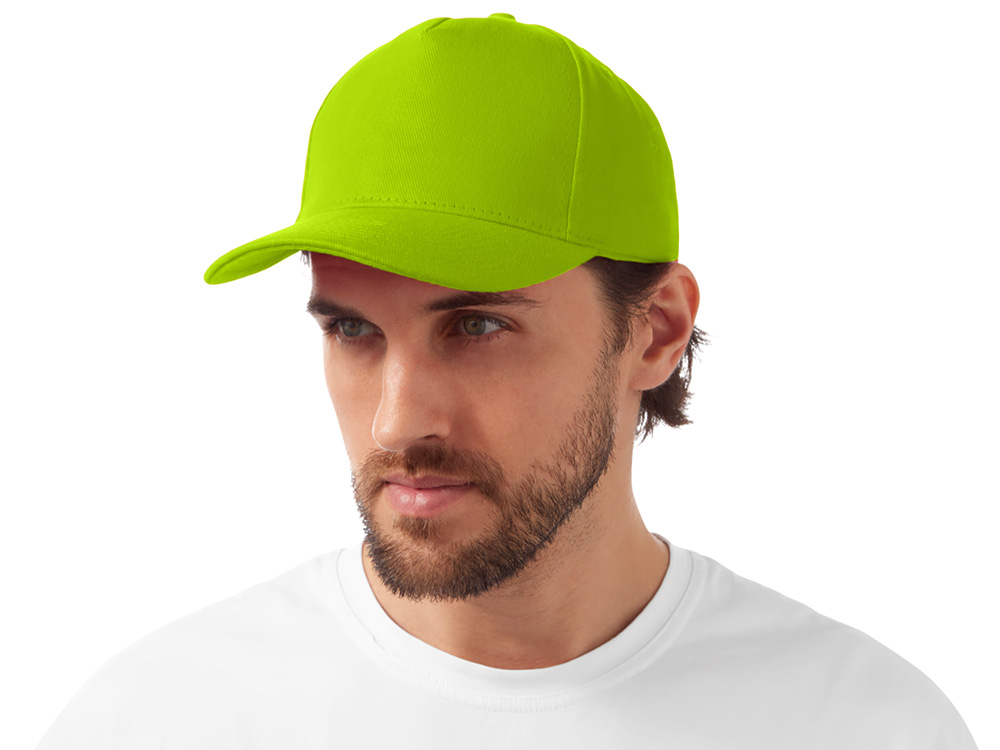 Бейсболка Florida 5-ти панельная, зеленое яблоко-1
