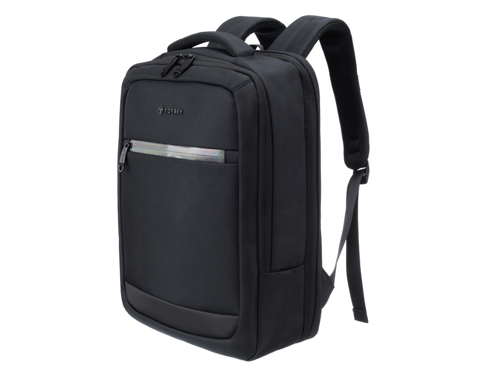 Рюкзак TORBER VOYAGE с отделением для ноутбука 17'', черный, полиэстер 900D, 31х17х44 см, 18 л-1