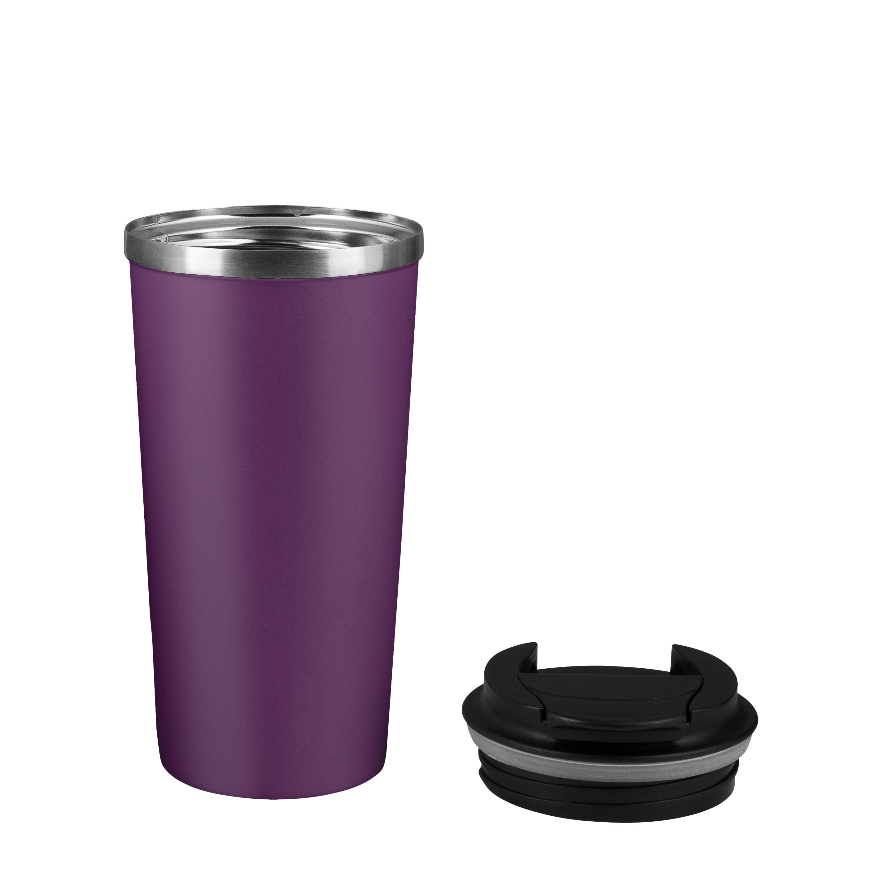 Термокружка вакуумная Palermo, фиолетовая-3