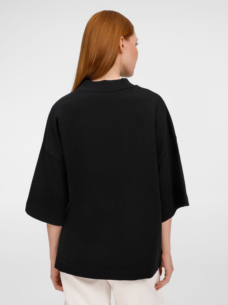 Футболка оверсайз унисекс T9, черная-3