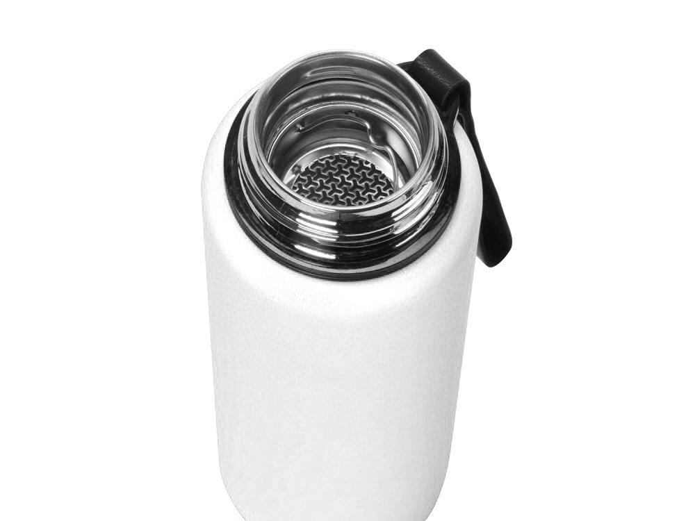 Вакуумный термос Story c покрытием powder, белый-4