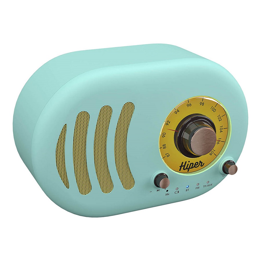 Колонка беспроводная RETRO S, цвет голубой , голубой-0