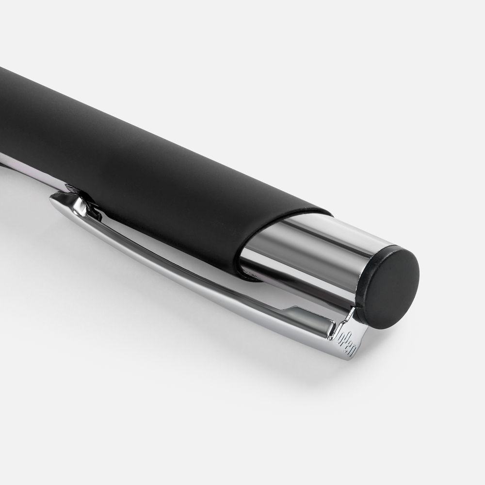 Ручка шариковая Keskus Soft Touch, черная-1