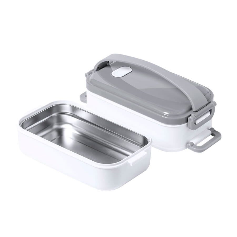 Термо ланч-бокс DIXER, 1700мл, белый, серый-2