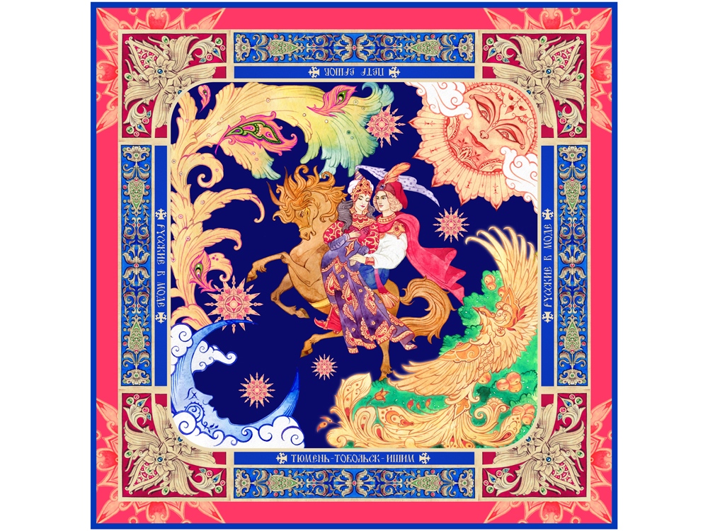 Платок Конёк - Горбунок-0