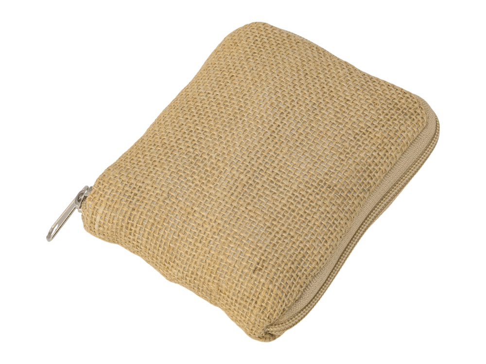 Складная сумка Jute из джута и хлопка, натуральный-9