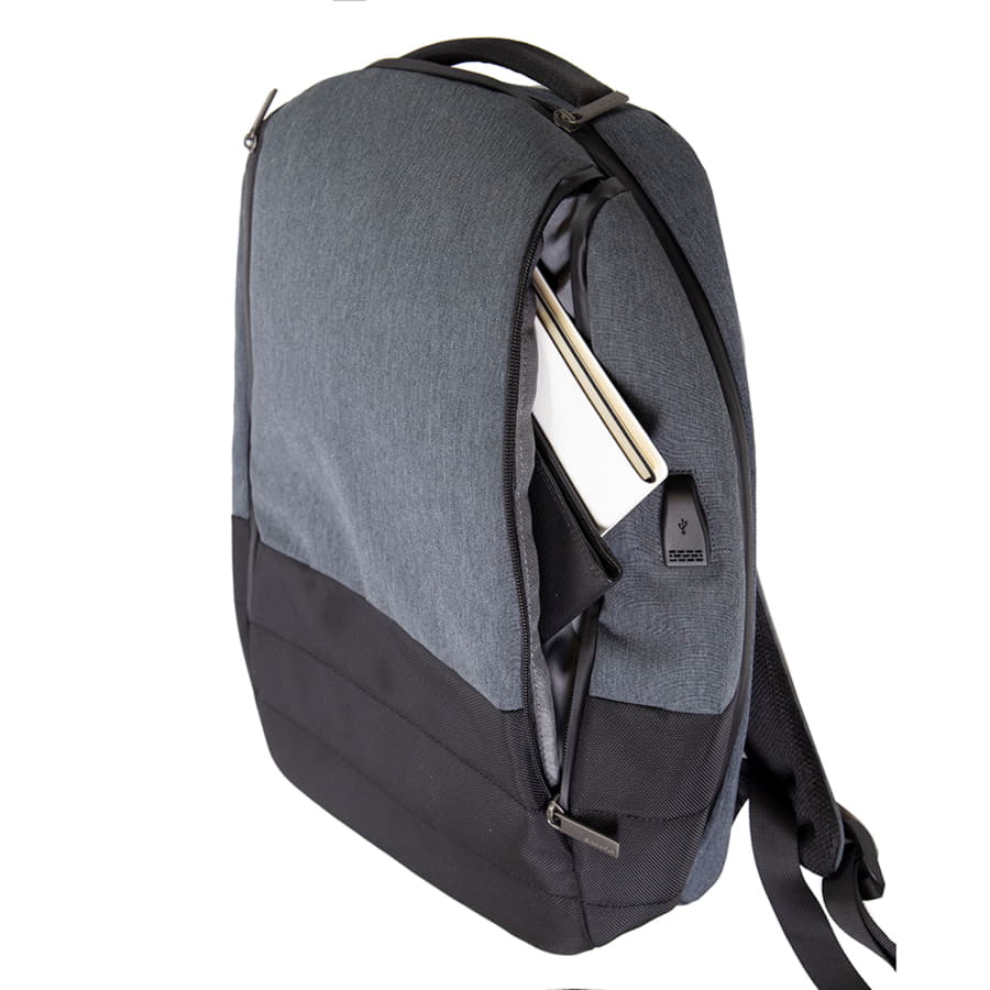 Рюкзак GRAN c RFID защитой, темно-серый, черный-4