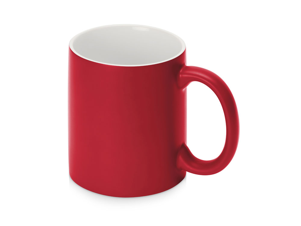 Кружка-хамелеон Magic матовая, красный/белый-0