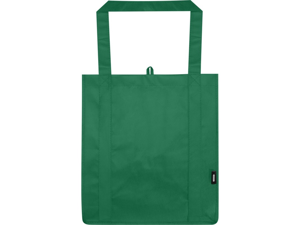 Liberty эко-сумка с прочным днищем объемом 6 л из нетканого материала, переработанного по стандарту GRS, зеленый-1