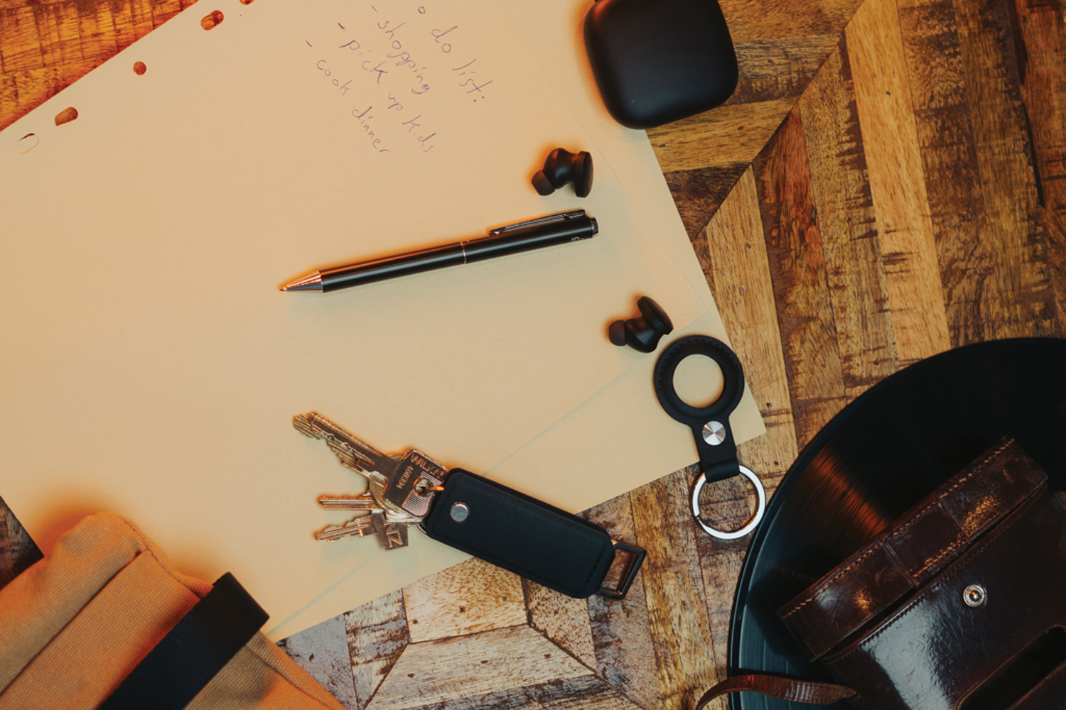 Чехол для ключей с ручкой в комплекте Swiss Peak Tula из переработанного полиуретана RCS-11