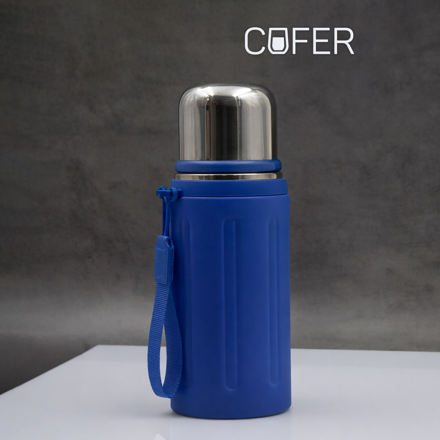 Термос Groove (синий)-0