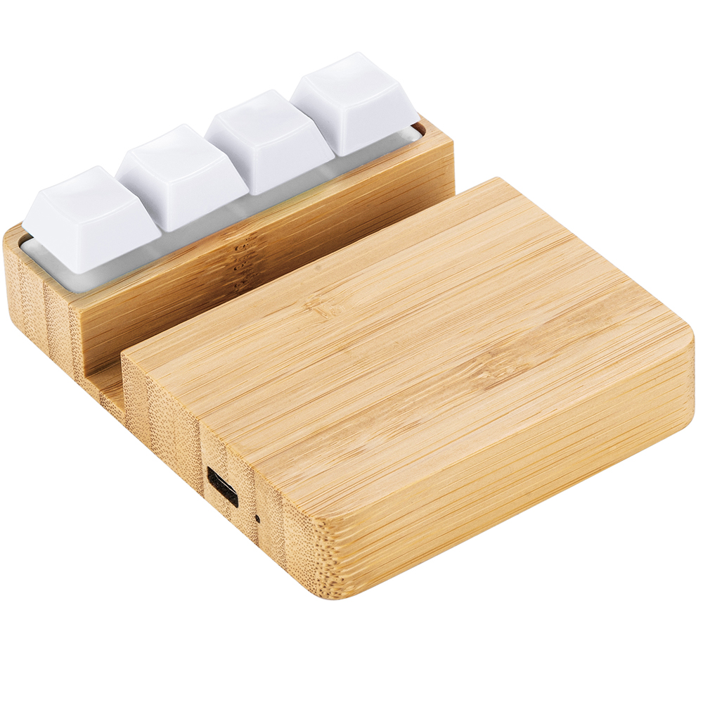 Беспроводное зарядное устройство ClickPad (10W) в виде подставки для телефона, Белый-0