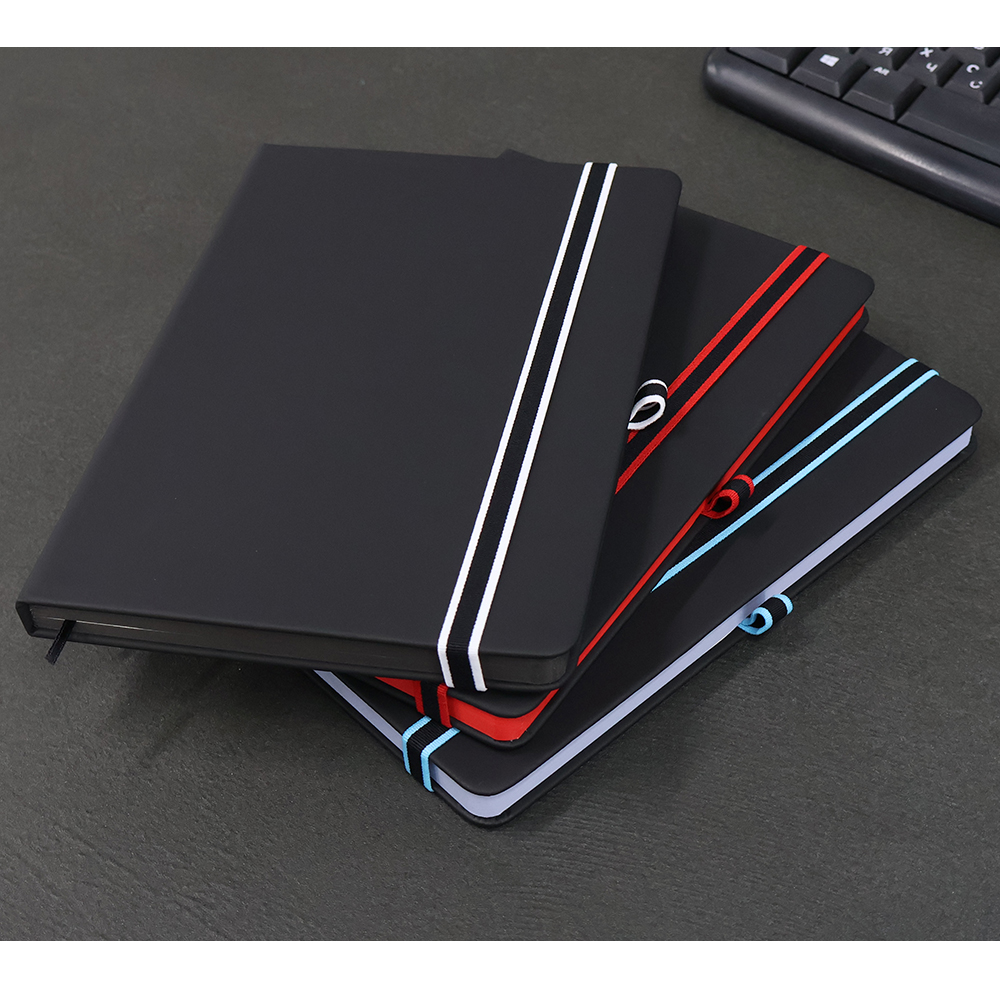 Ежедневник A5 недатированный Sir Lewis в твёрдом переплёте, чёрный-4