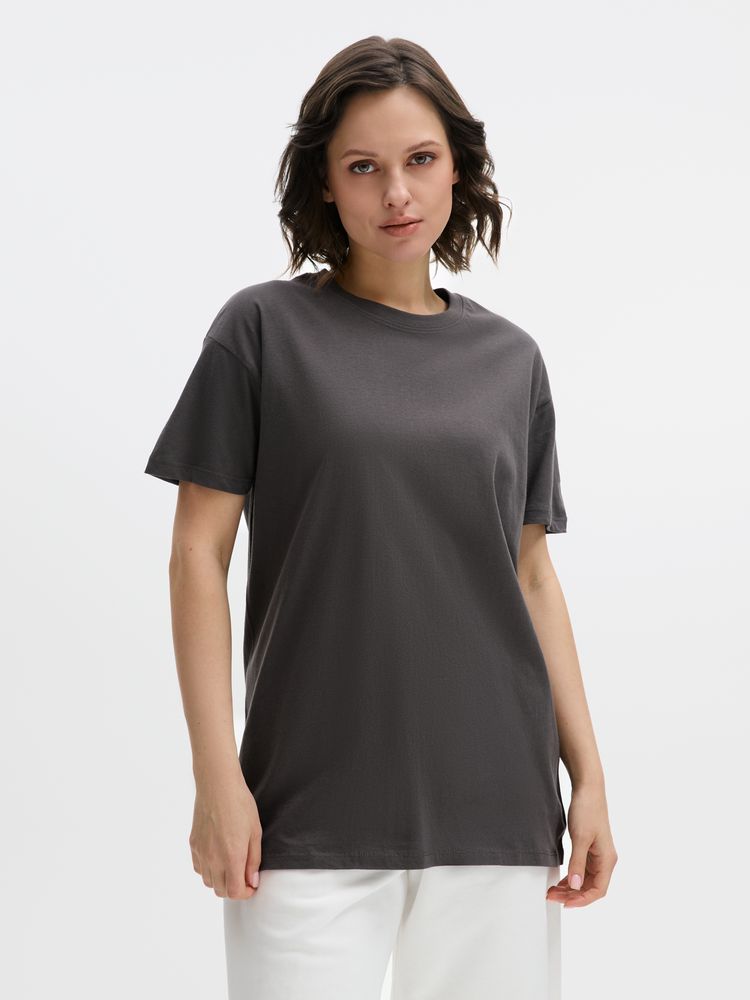 Футболка унисекс Regent 150, темно-серая-3