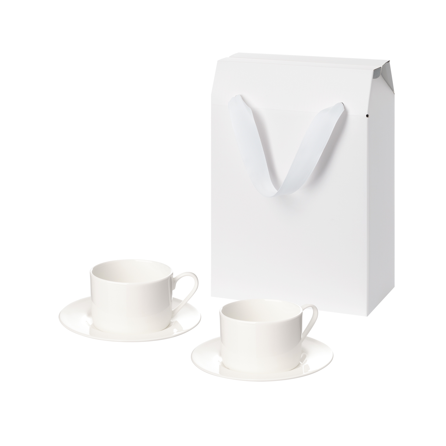 Подарочный набор Мокко (Mokko) в коробке-пакете (две чайных пары)-0