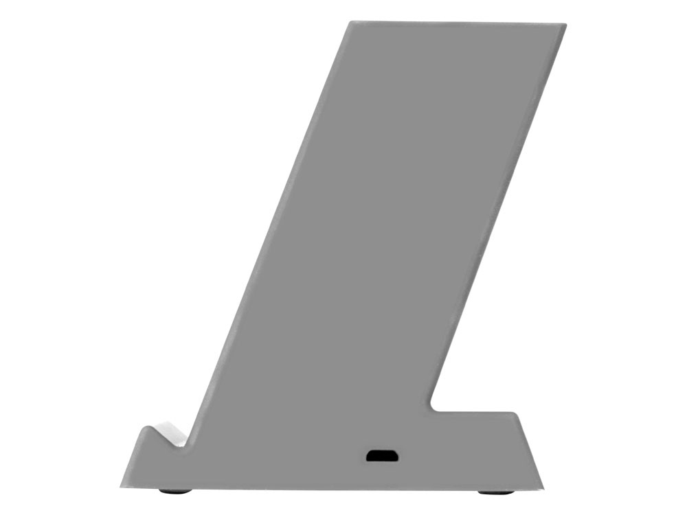 Беспроводная зарядка-подставка с подсветкой Glow box, серый-4