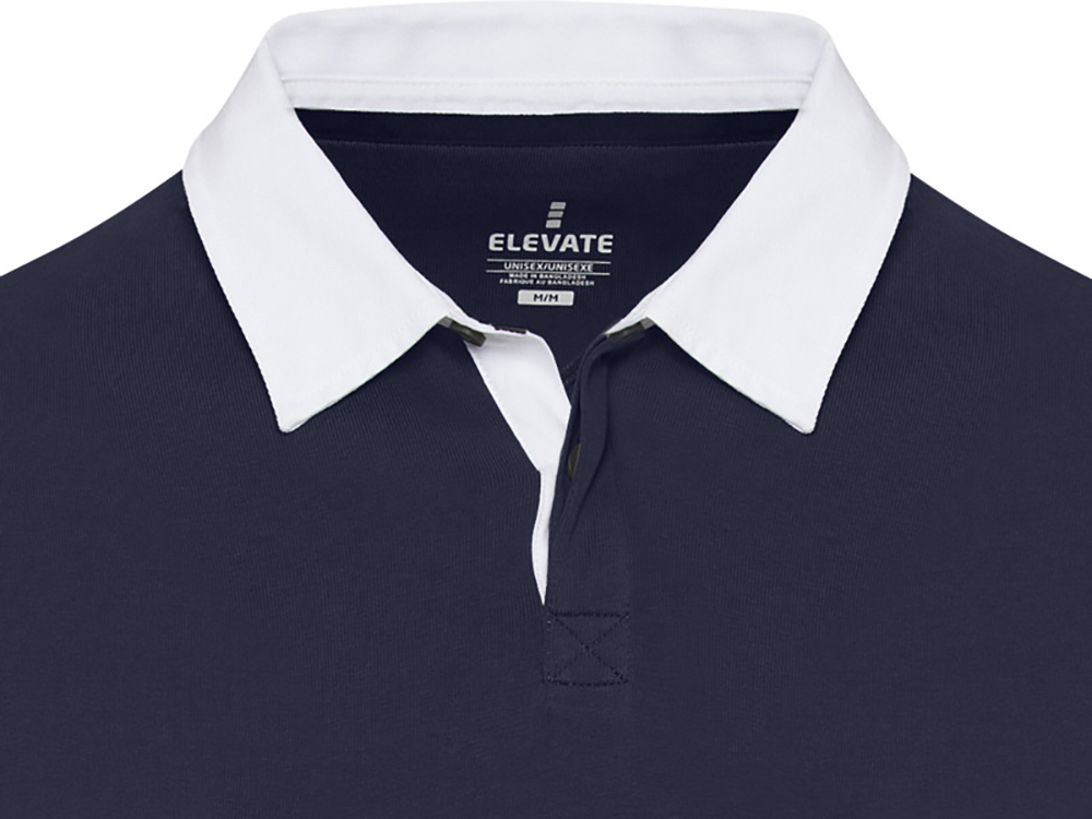 Clyde толстовка-поло унисекс для регби - Темно - синий / Белый-3