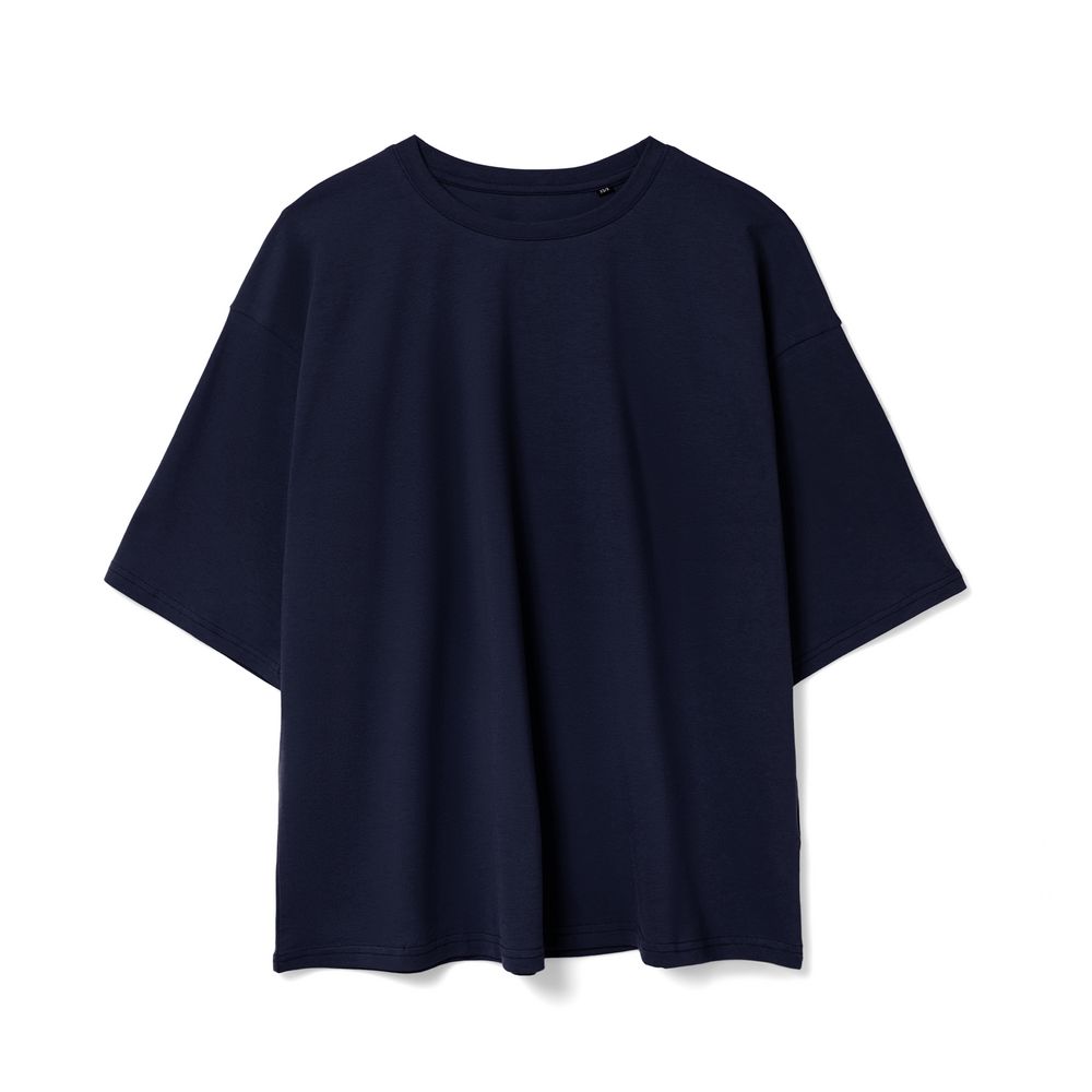 Футболка унисекс оверсайз Street Vibes, темно-синяя-1