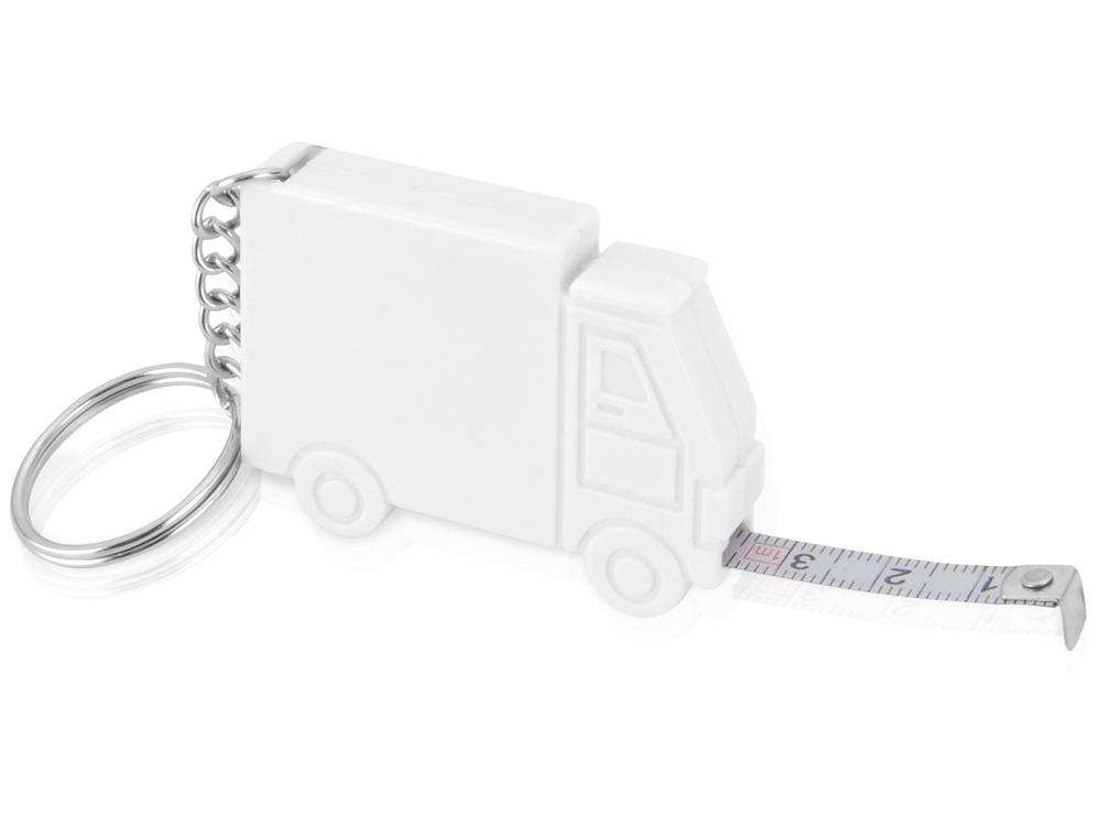 Брелок-рулетка Грузовик,1 м., белый-1