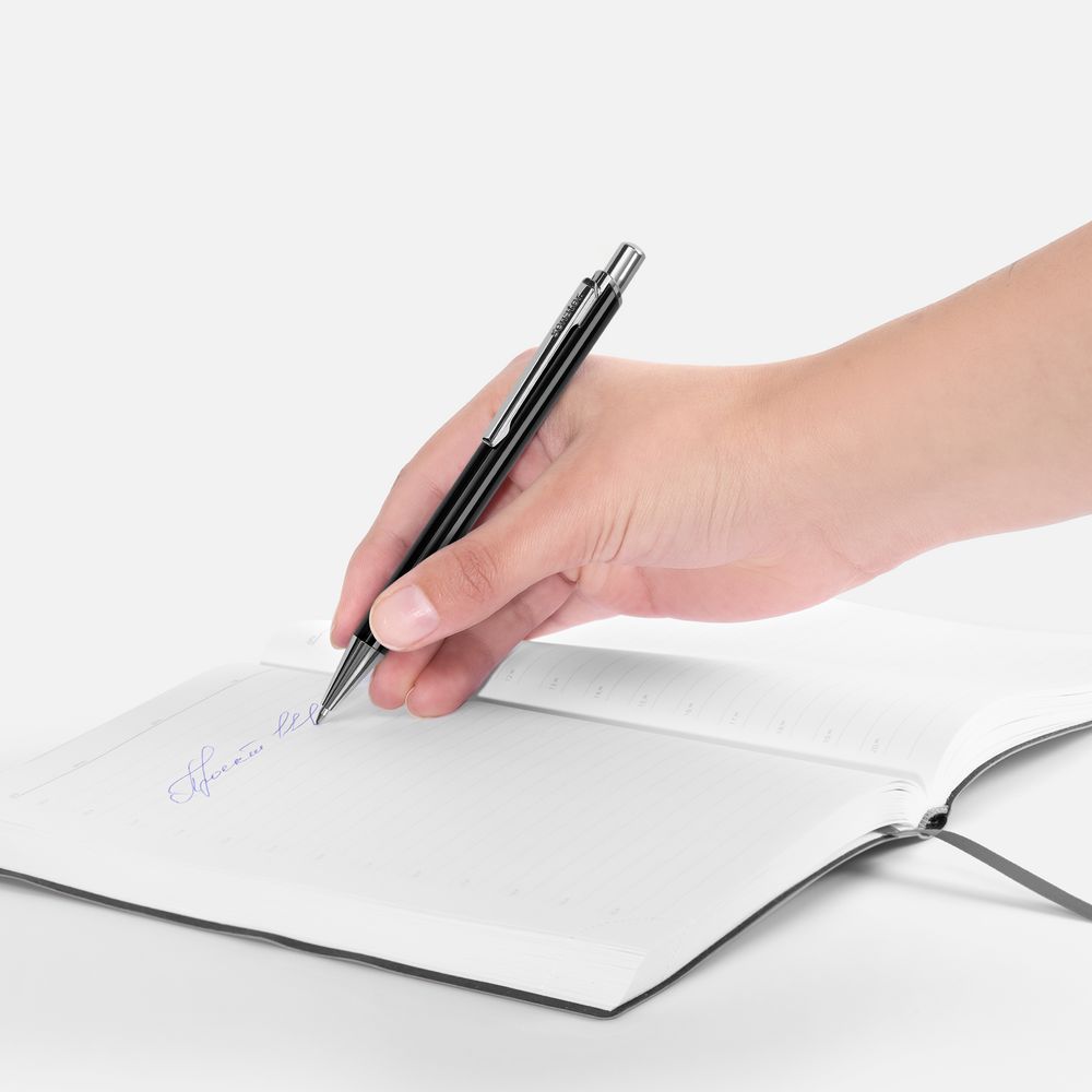 Ручка шариковая Arvent Glossy, черная-2