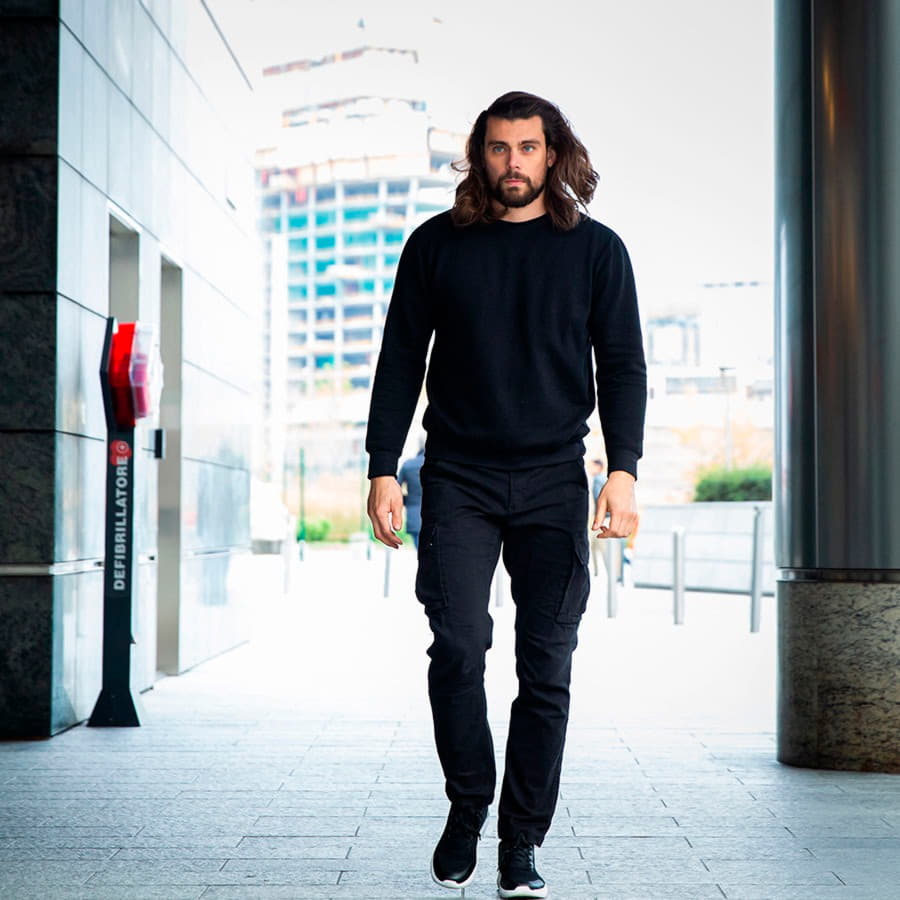 Свитшот унисекс CROAZIA 280, темно-синий-5