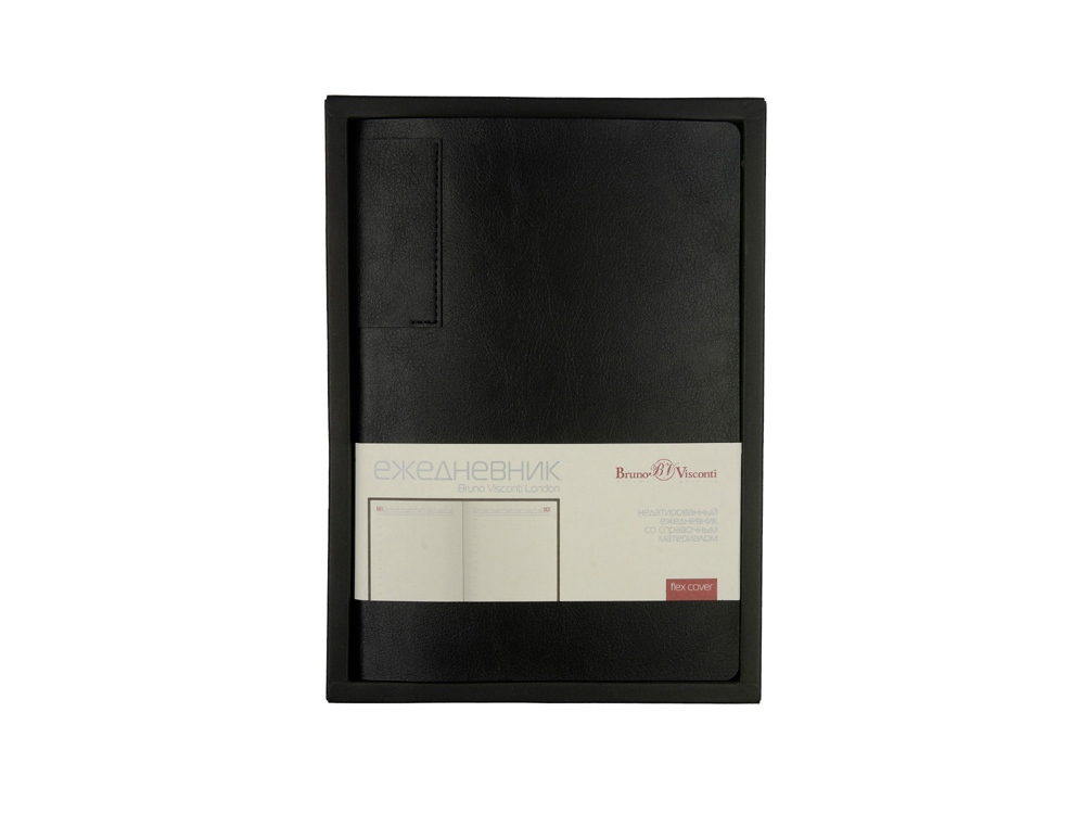 Ежедневник недатированный  А5 LONDON, черный-6