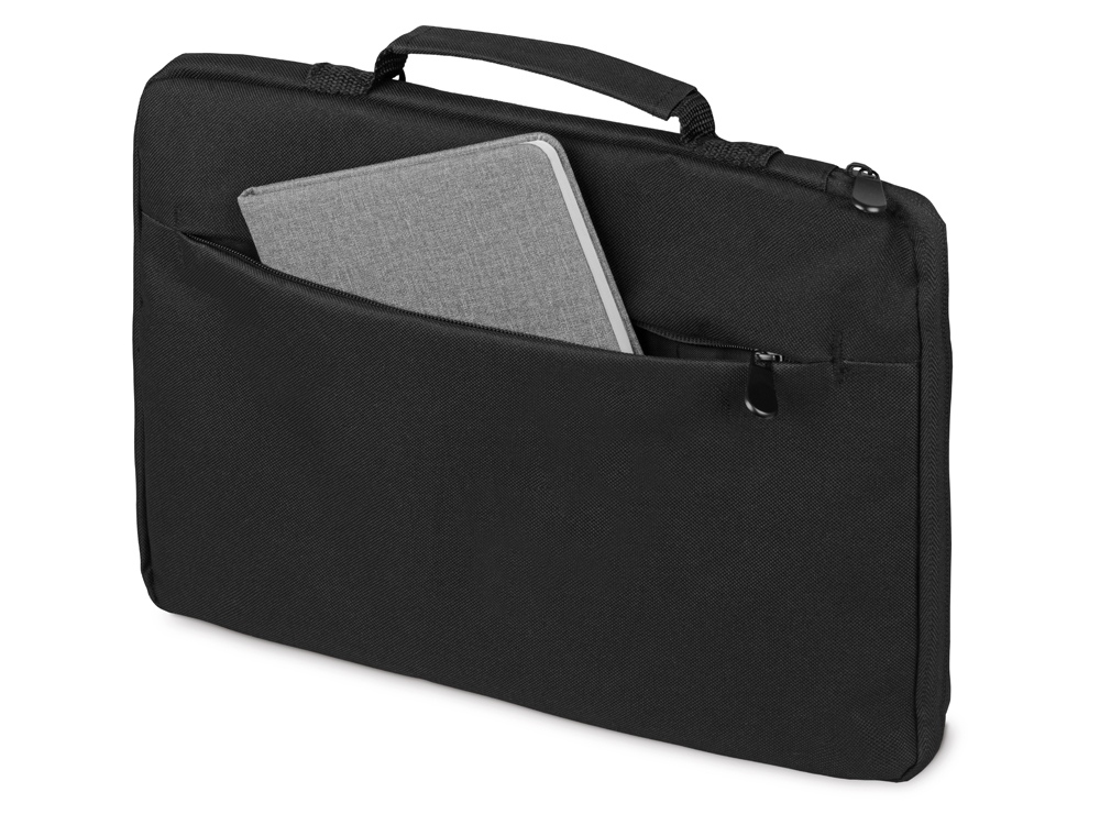 Сумка для ноутбука 13'' Flank с боковой молнией, черный-1
