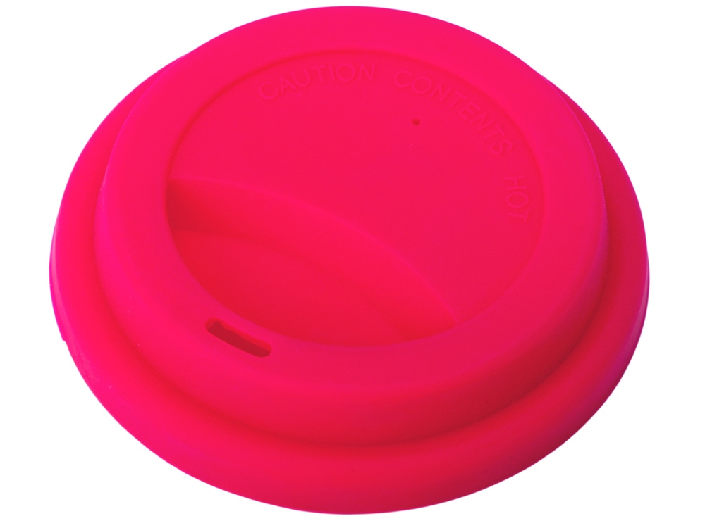 Стакан с силиконовой крышкой Cafe, красный-2