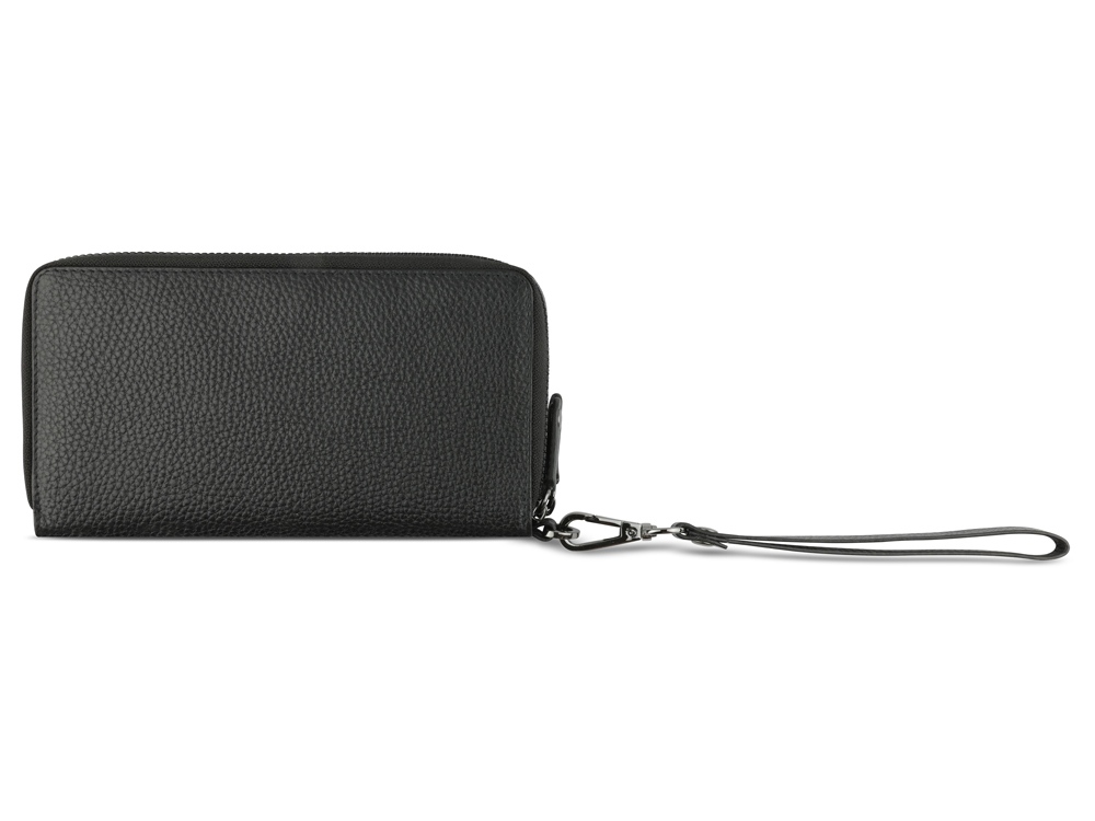 Кошелёк женский BUGATTI ЭЛЬЗА | ELSA, с защитой данных RFID, чёрный, воловья кожа/полиэстер, 19х3х10,5 см-5