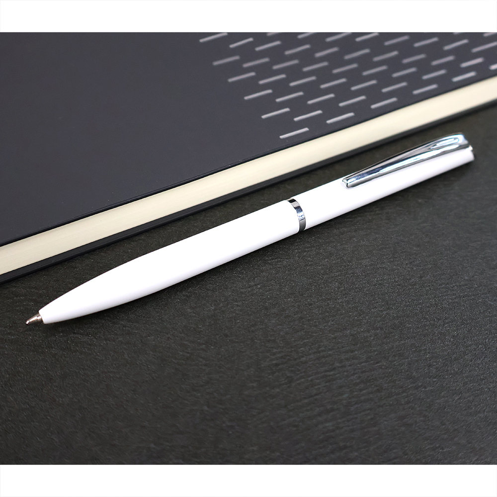 Ручка металлическая Miura, Белый-2