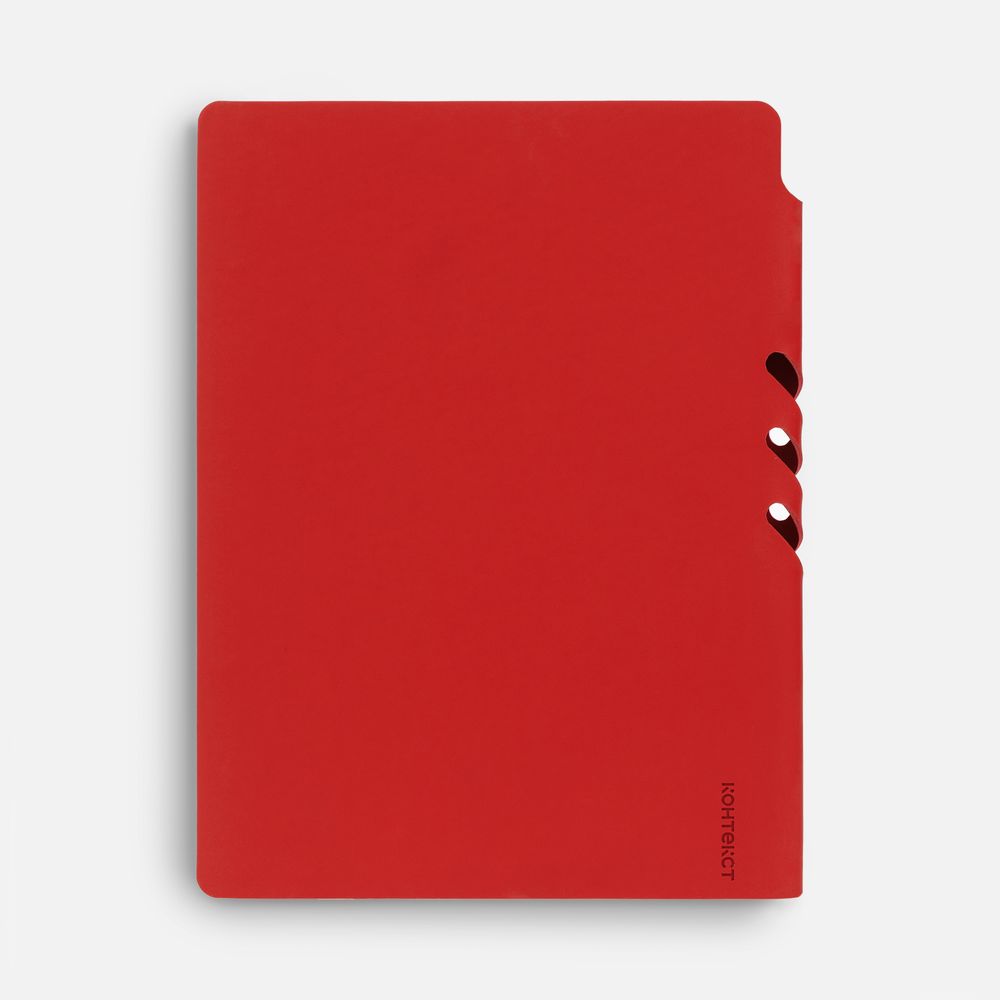 Ежедневник Flexpen Shall, недатированный, красный-3