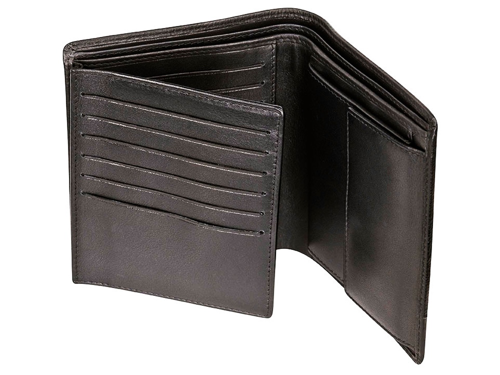 Портмоне BUGATTI Atlanta, чёрное, натуральная воловья кожа, 10,5х2х12,5 см-5